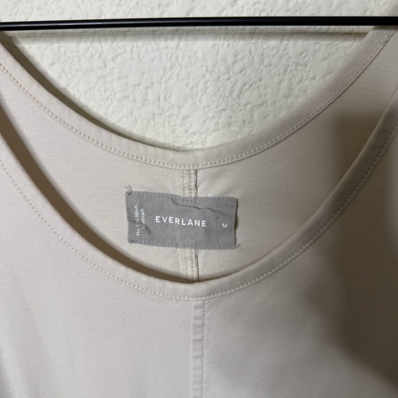 Everlane Luxe Cotton Jumpsuit in Bone Cream Womens Size M - Picture 6 of 8